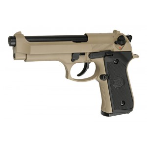 Страйкбольный пистолет WE BERETTA M92F, GAS, Койот, металл, WE-M008-T-M9A1-GAS